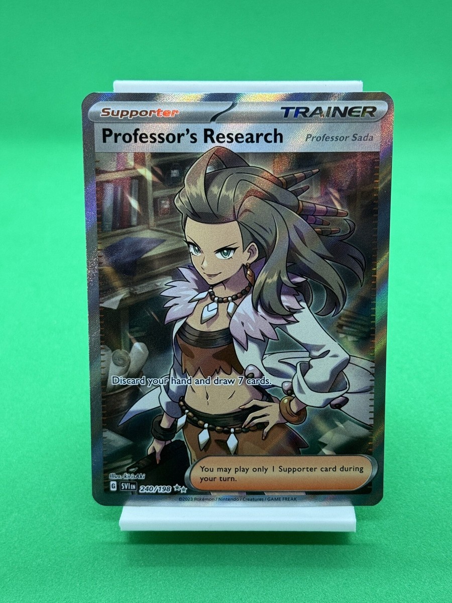 professor sada pokemon card Professor's Research - 240/198 - SV01: Scarlet & Violet Base Set [ULTRA RARE]