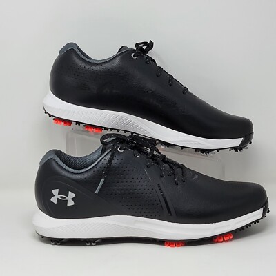 Under Armour UA Charged Draw RST Black Golf Shoes 3023728-001 Men's Size 9 New