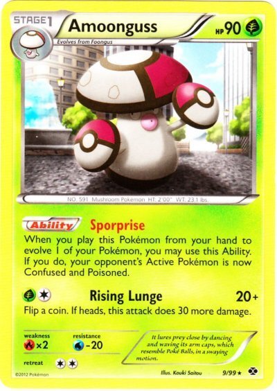 Pokemon - Amoonguss - 9/99 - Rare - BW - Next Destinies - NM
