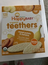 HappyBaby Organic Teethers Sweet Potato  Banana 2 Pack