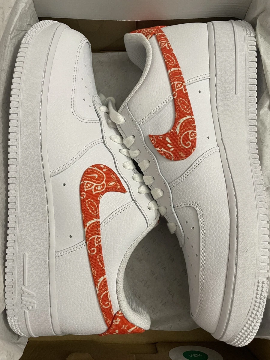 W AIR FORCE 1 '07 ESS ホワイト/オレンジ 39 Nike Air Force 1 07 ESS White W for sale | eBay