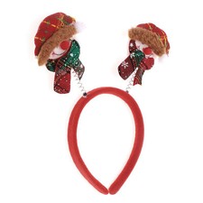 Cute Santa Claus Headband for Halloween 4.72" Diameter Red White 1 Pc