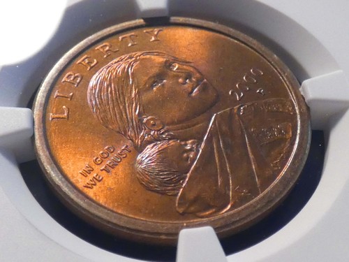 2000-P Sacagawea Dollar "Wounded Eagle" FS-901 NGC - MS 66 PQ GEM Error Coin - Picture 10 of 14