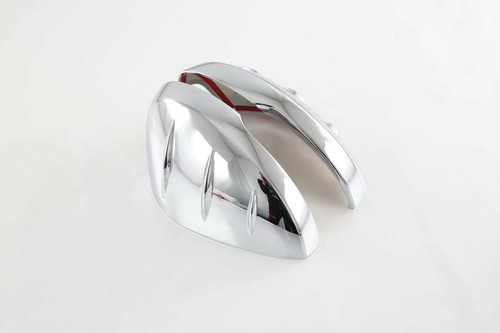 ABS Rearview Chrome Cover Cup Mirror Trim For 2022-2023 Honda Civic Sedan 2pcs - Picture 4 of 4