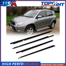 For 2006-2008 Toyota Rav4 Set Outer Weatherstrip Window Moulding Trim Seal Belt