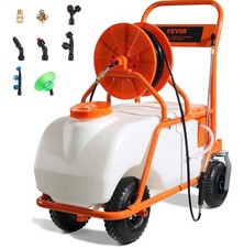 Battery Powered Lawn Sprayer Cart Sprayer 15 Gal Tank W Wheels 0-90 Psi
