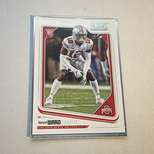 SCORE Denzel Ward Rookie Card Ohio State Buckeyes NCAA Football Trading Card. rookie card picture