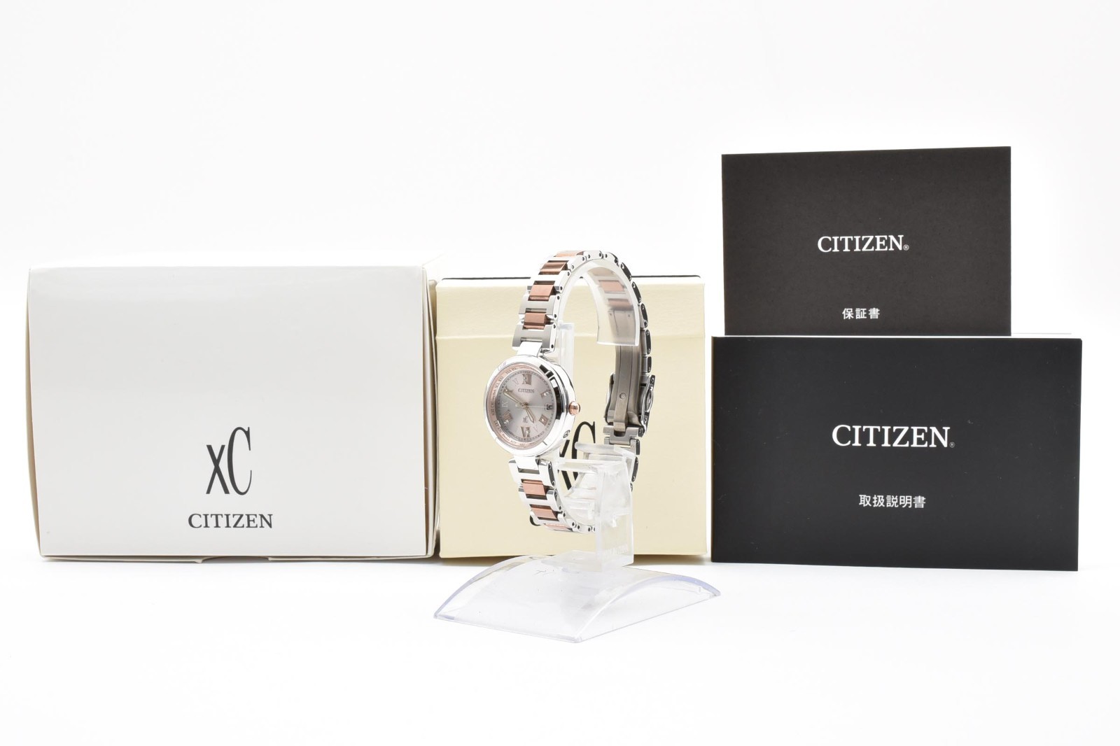 [MINT w/Box] CITIZEN xC Happy Flight EC1114-51W Eco-Drive Radio Controlled JAPAN image 2