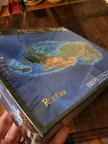 NEW Dragonsteel Roshar Map 1000 piece Puzzle The Stormlight Archive OOP SEALED - Picture 14 of 16