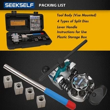 Brake Line Flaring Tool Kit 45° Single Double Bubble Flare 3/16"-3/8" Tubing