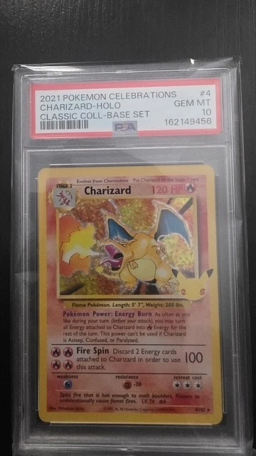 PSA 10 Gem Mint 2021 Pokémon Celebrations Classic Collection Charizard Holo #4.