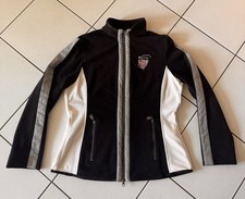 Sportalm Kitzbühel Damen Fleecejacke Gr. 44, schwarz/weiß/grau, Top Zustand!