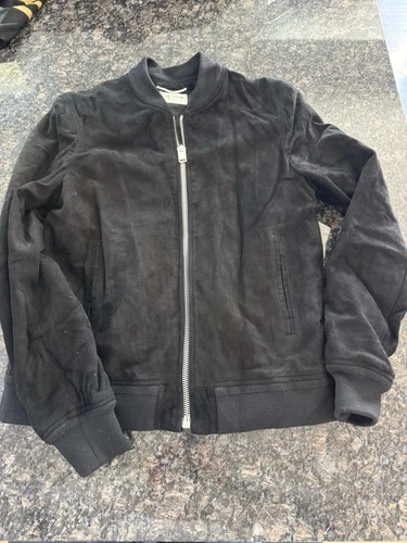 SAINT LAURENT (YSL) Giacca Saint Laurent SLP vera pelle di agnello peluche taglia 50.