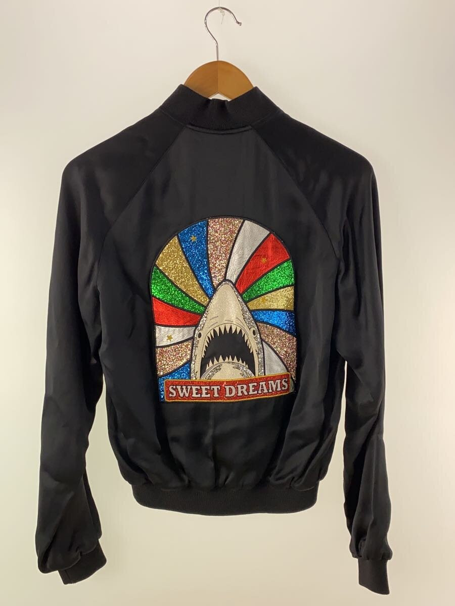 SAINT LAURENT Blouson 40 Rayon BLK 455582 Y469W