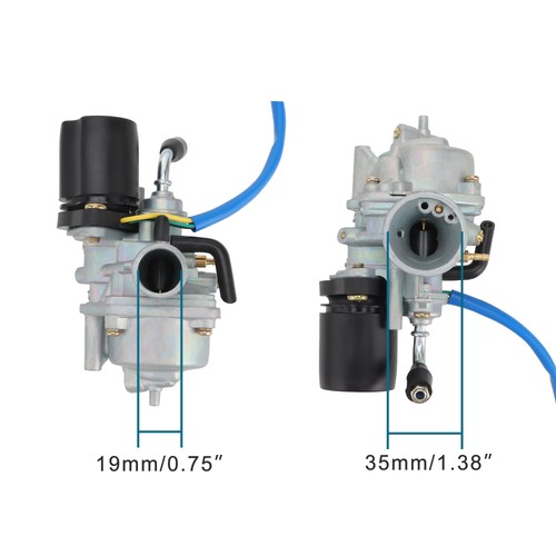 PZ19 19mm Carburetor with Electric Choke Replacement for 2 Stroke 50cc 70cc 9... - Picture 2 of 8