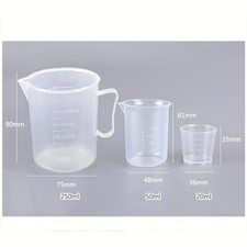 30 50 100 250 ml vaso medidor de plástico para jarra líquida de cocina vaso de laboratorio