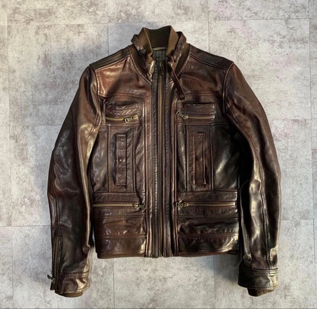 ジャケット・アウター DOLCE&GABBANA LEATHER MILITARY JACKET Dolce&Gabbana Leather Outer Shell Military Jacket Coats, Jackets