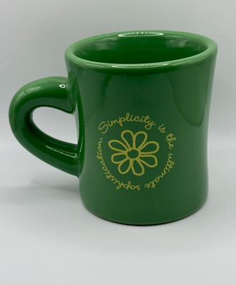  Simplicity is the Ultimate Sophistication  Life is Good Fun Green Mug