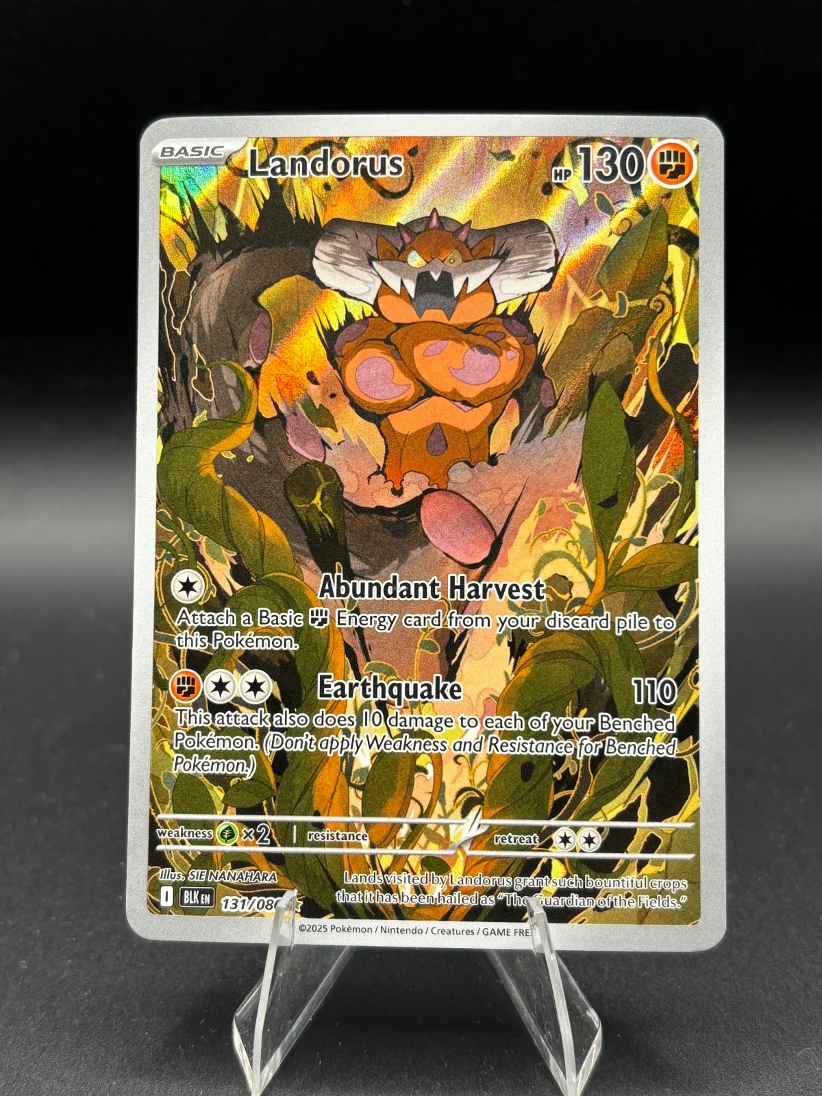 Landorus 131/086 SV Black Bolt Illustration Rare Pokemon TCG NM
