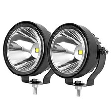 4 Inch Round Led Pod Lights, 60W Led Off Road Driving Fog 2pcs 4 inch White