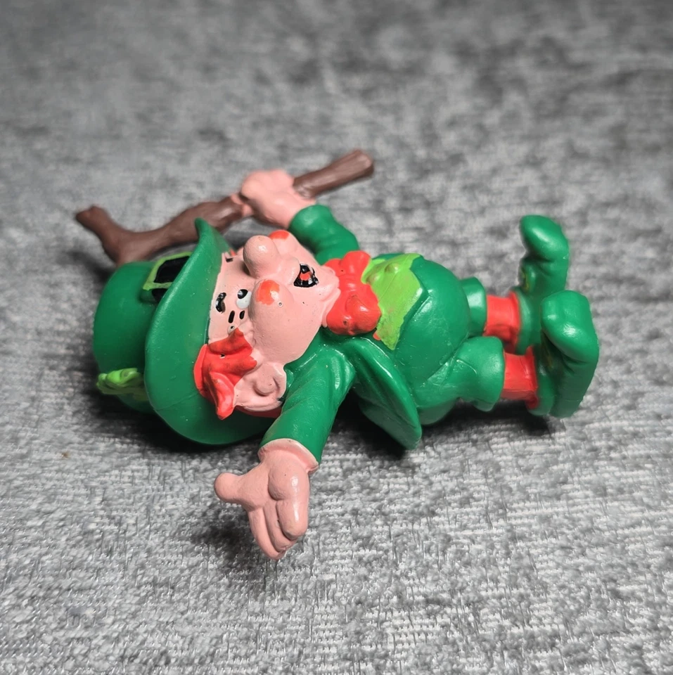 1980 W. Berrie Lucky LEPRECHAUN Día de San Patricio Figura Irlandesa 2.5" De Colección Foto 4 de 4