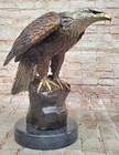 Grande sculpture aigle en bronze par Jules Moigniez Finest USA décor fonte bronze
