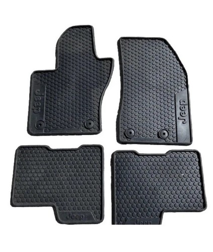 Jeep Compass Front & Rear Floor Mats OEM 2017-2024 Rubber Genuine All Season.