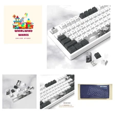 Ink Lotus 140 Keycap Set - PBT Dye Sublimation for Stunning Gaming Keyboards