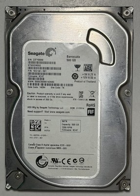 Seagate Barracuda 500GB SATA 7200RPM 3.5''  -ST500DM002 - Hard Drive HDD