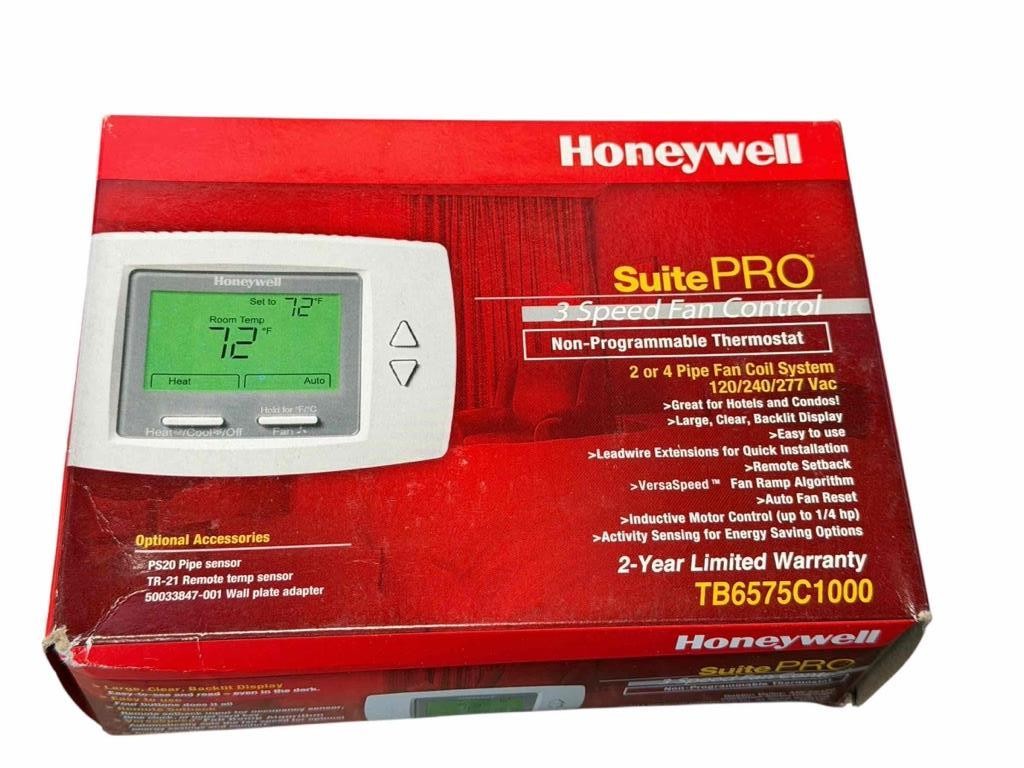 Honeywell Suite Pro 3 Speed Fan Control Non Programmable Thermostat TB6575C1000
