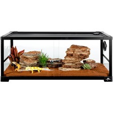 20 Gallon Reptile Tank, 30" x 12" x 12" Reptile Terrarium, Top Screen Ventila...