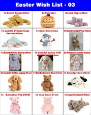 Lista dei desideri pasquale -19 peluche - da regalare durante i festival VENDITORE UK