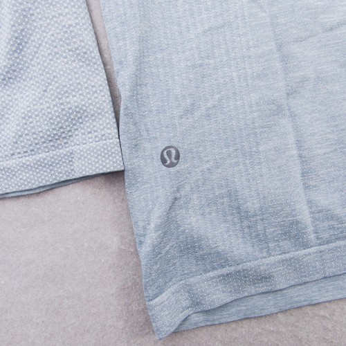 Lululemon Men’s XL Metal Vent Tech 1/4 Zip Pullover Light Blue Long Sleeve - Picture 7 of 13