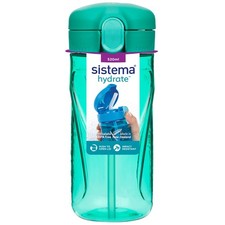 Sistema Hydrate Quick Flip Water Bottle 520 ml Sports Water Bottle with Straw