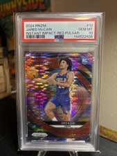 2024-25 Panini Prizm - Instant Impact Jared McCain #10 Silver Prizm (RC)