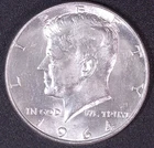 1964-D Kennedy Half Dollar 90% Silver Brilliant Uncirculated From a Mint Roll