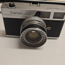 Canon Canonet Black Silver Film Rangefinder Camera Vintage 35mm Photography