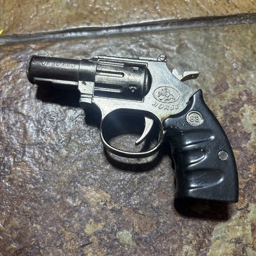 RARE Vintage Ji Guang "Horse" Pistol Revolver Lighter Collectible - 4”