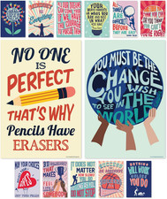 Growth Mindset Posters for Middle and High School Classroom Decorations   Set of