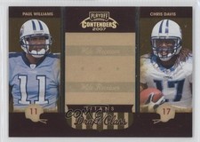 2007 Playoff Contenders Draft Class Gold 167/250 Chris Davis Paul Williams 0a1