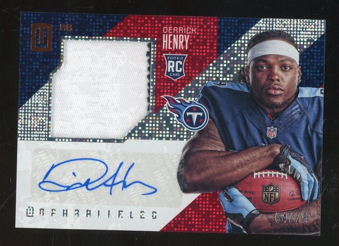 Derrick Henry Panini Unparalleled #212 Autograph Jersey