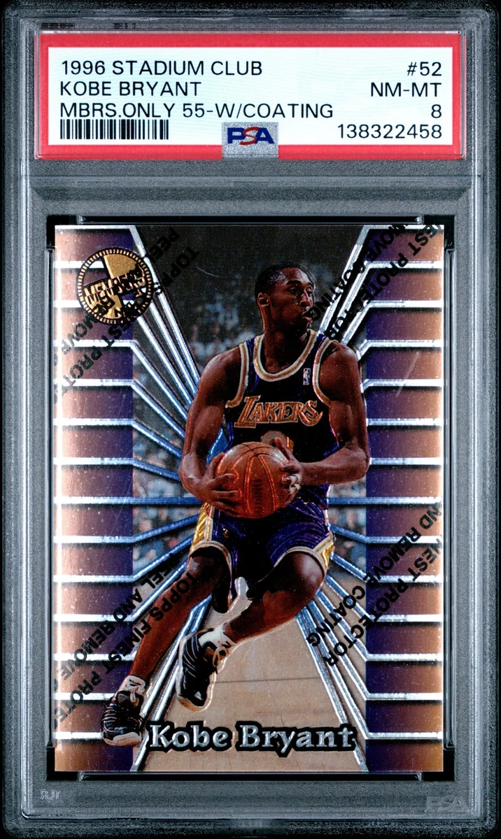 Kobe Bryant Basketball Grade 8 Rookie Sports Trading Cards
