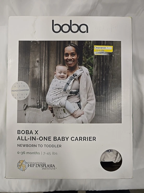 Boba X Baby Wrap Carrier Indigo Diamond