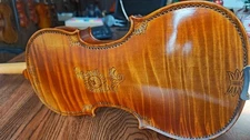 Nicely Carved Stradivirus 4/4 Handmade Violin with Free Case & free shipping