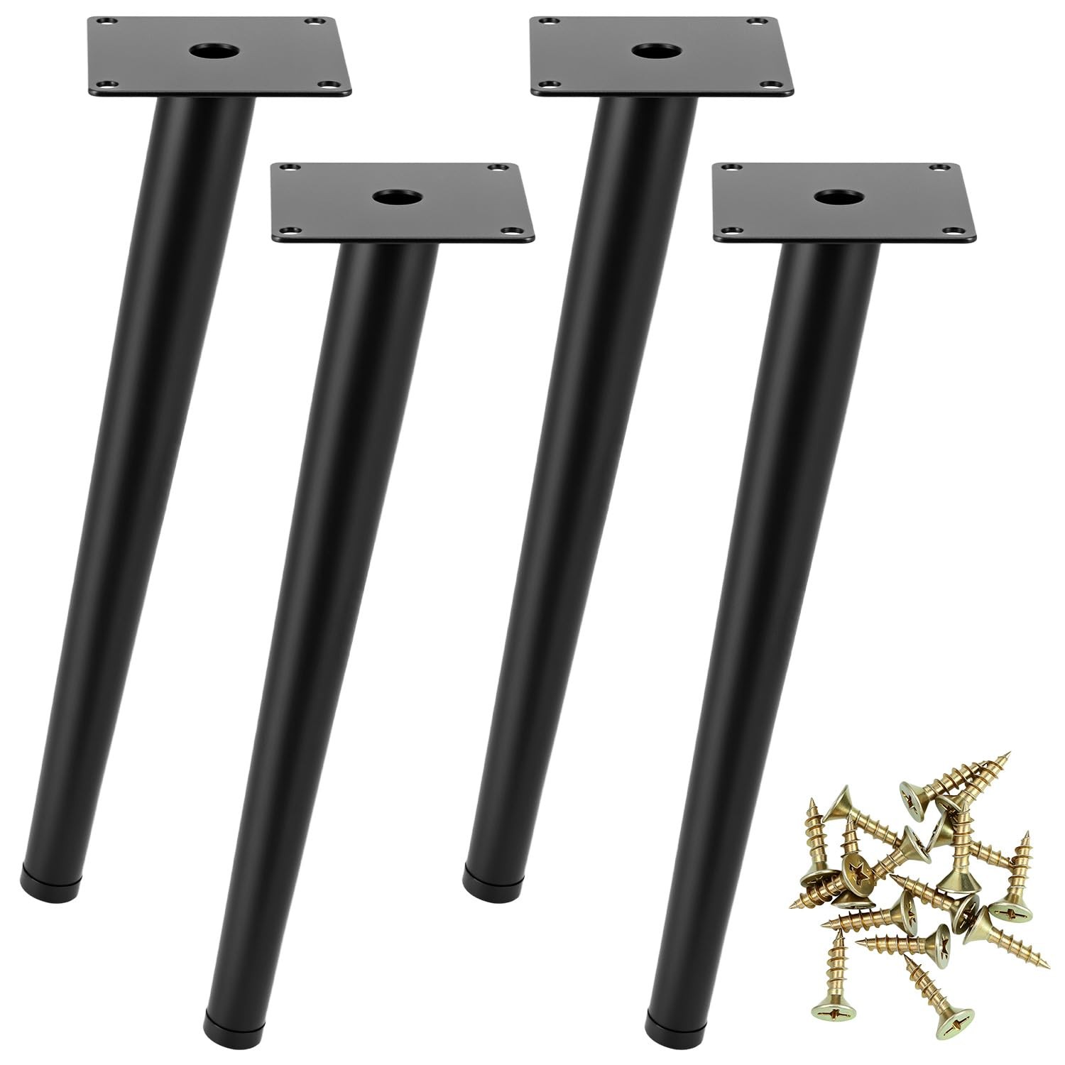 Pieds de table metal 30 cm pour reparer et rehausser un meuble bas de salon