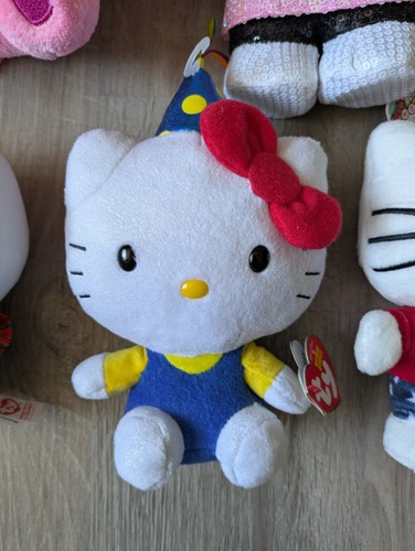 Lote de 8 peluches de juguete Hello Kitty Sanrio Care Bears Team EE. UU. y Ty Beanie Babies - Imagen 6 de 11