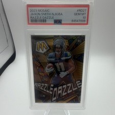 2023 Panini Mosaic Razzle Dazzle Jaxon Smith-Njigba Seahawks PSA 10