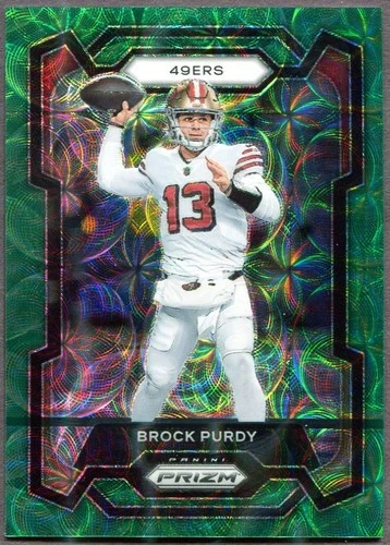 Panini Football Prizm 2023 Brock Purdy Green Scope 63/75 San Francisco 49ers