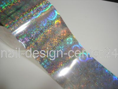 TransferFolie Nailart Nagelfolie Zauberfolie * Silver Star * NEU E