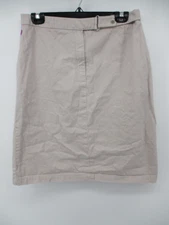 Herman Geist Sport Size 10 Khaki Skirt 100% Cotton - Flaws